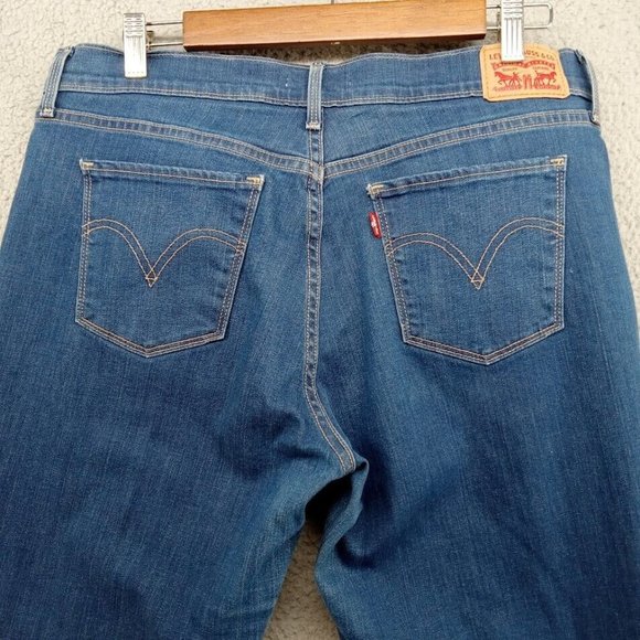 Levis Jeans Womens 12 Blue Faded 515 Bootcut Casual Everyday Basic Classic Denim - Picture 8 of 11